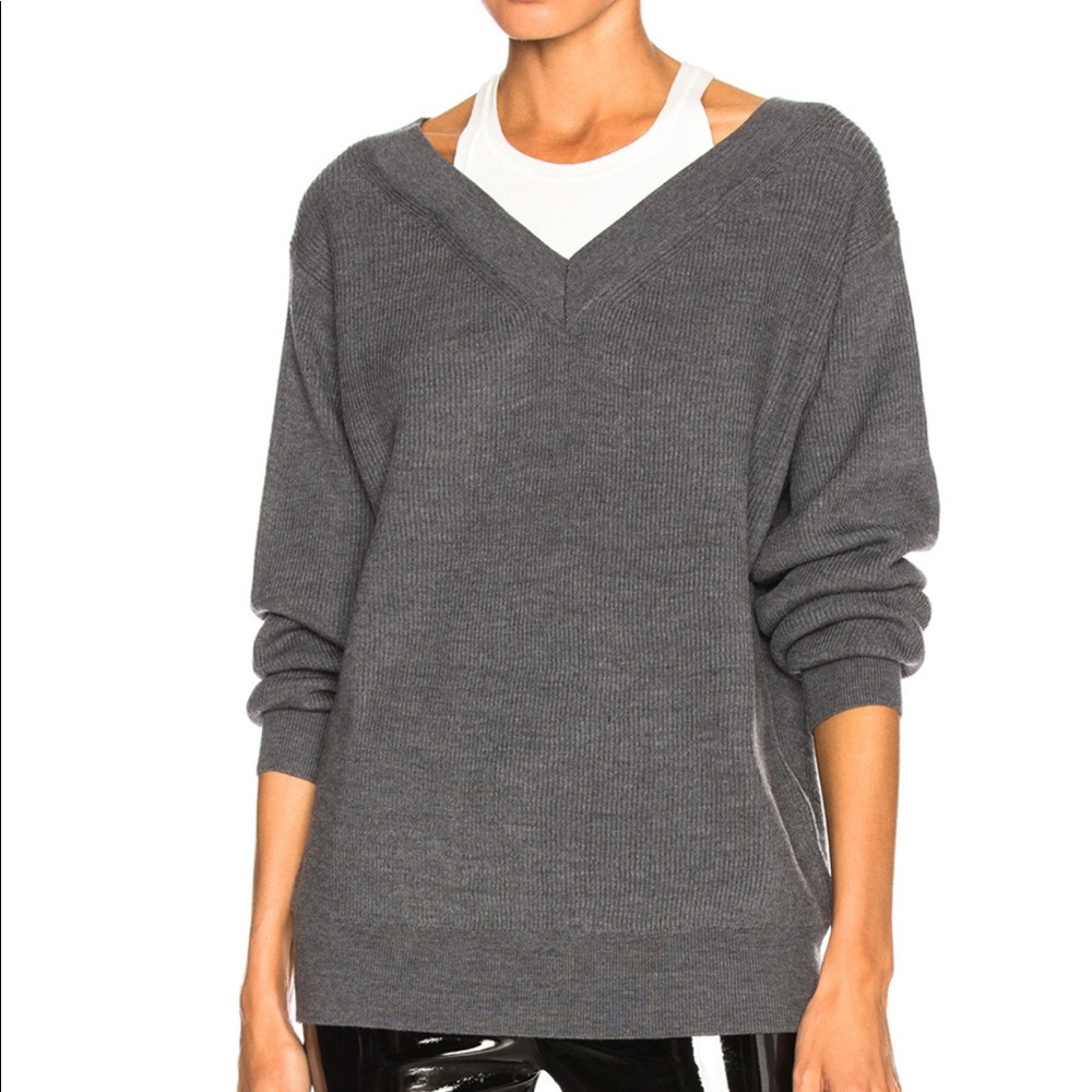 T BY ALEXANDER WANG Bi-Layer Tank Sweater - SOLD - Picture 2 of 4